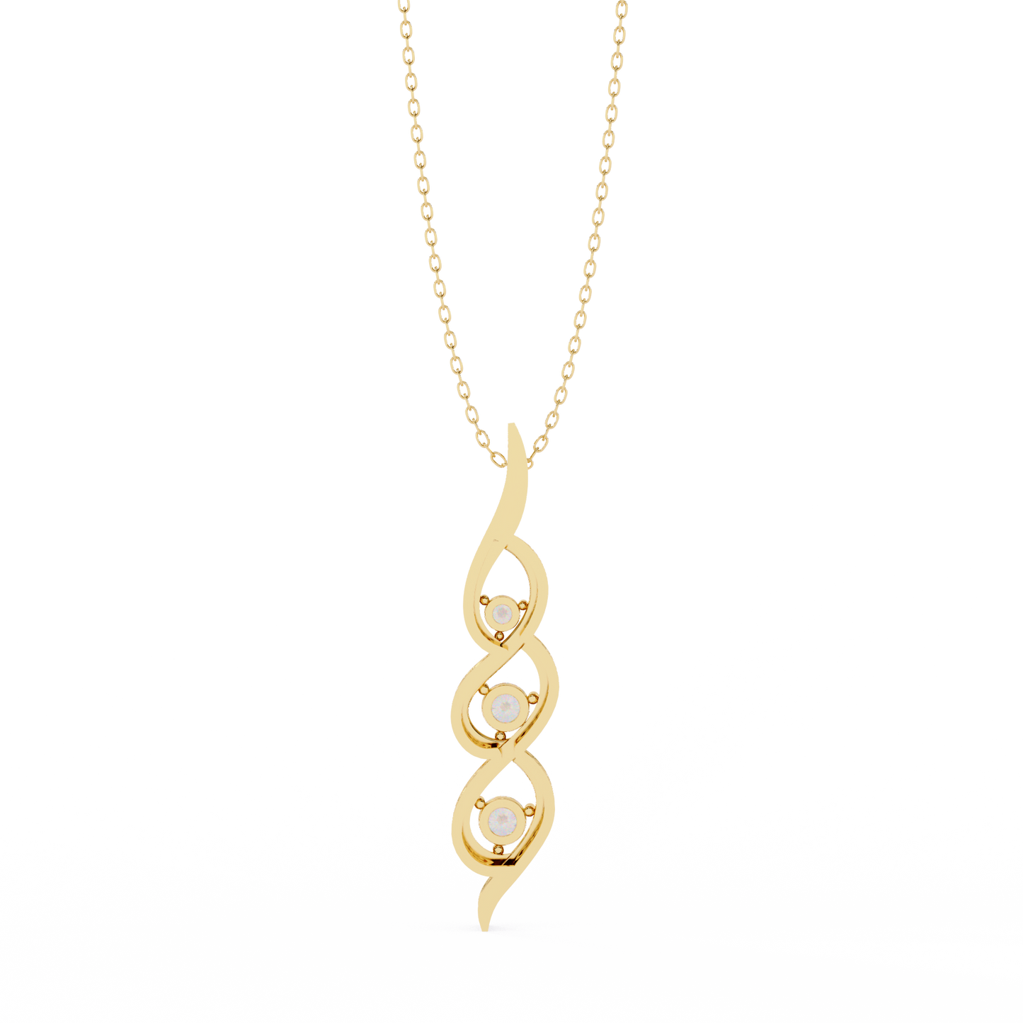 Lab Grown Diamond Pendant Round Stone (0.20ct ) In 14K Gold Without Chain