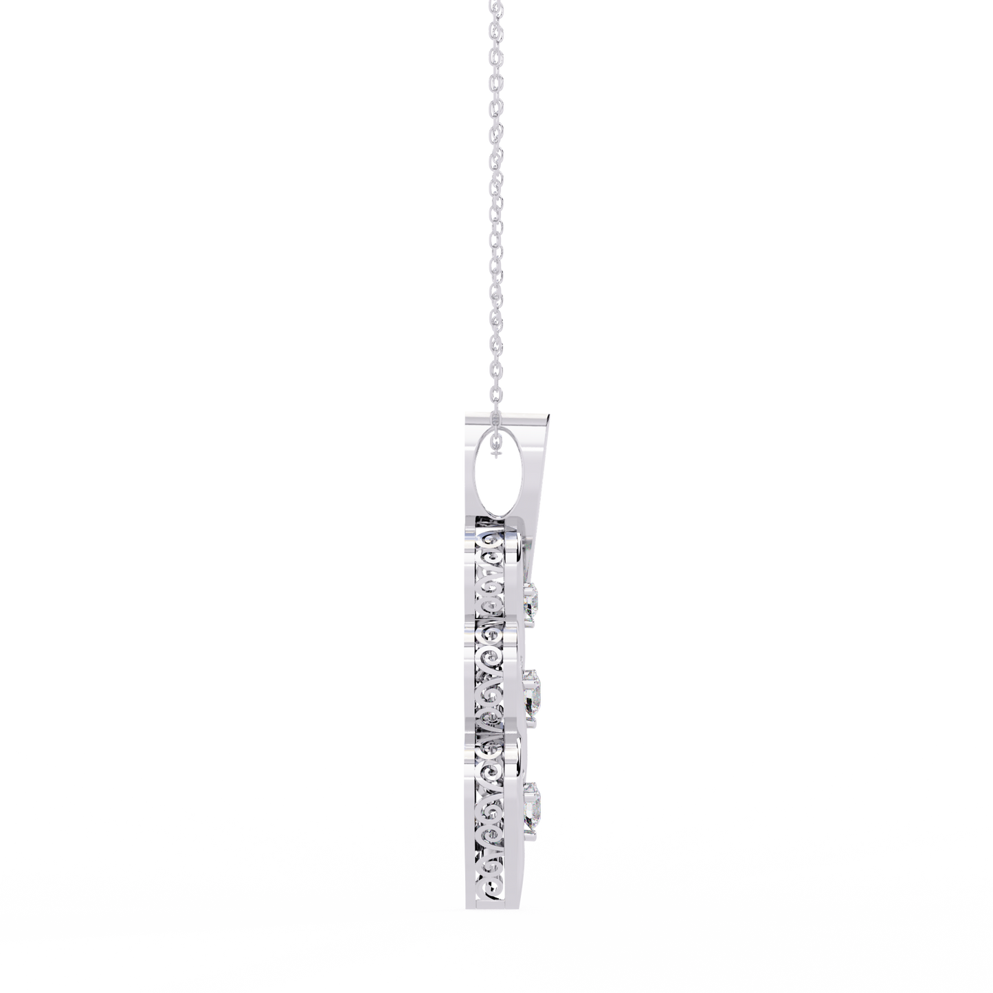 Lab Grown Diamond Pendant Round Stone (0.20ct ) In 14K Gold Without Chain