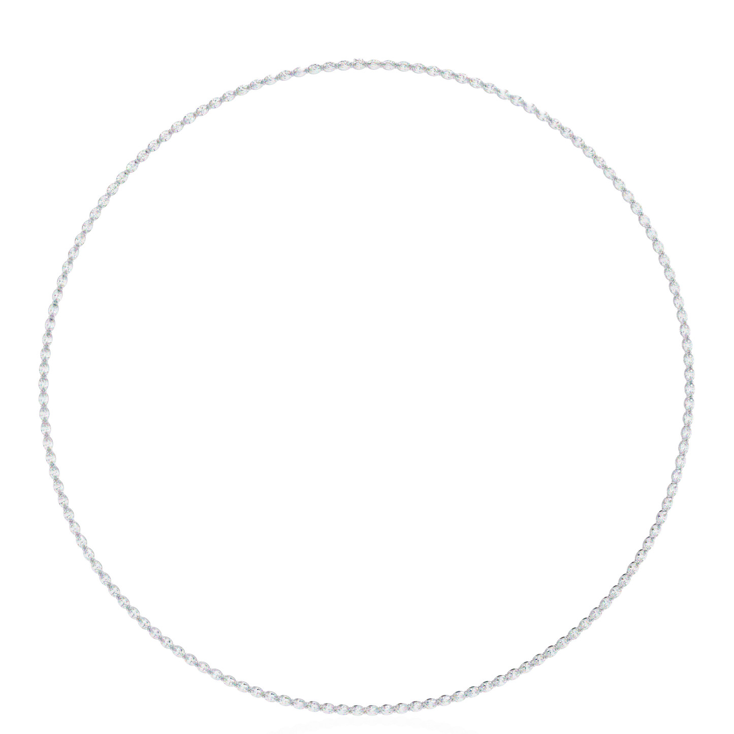 Lab Grown Diamond Necklace Oval Stone (6.20ct) In 14K Gold