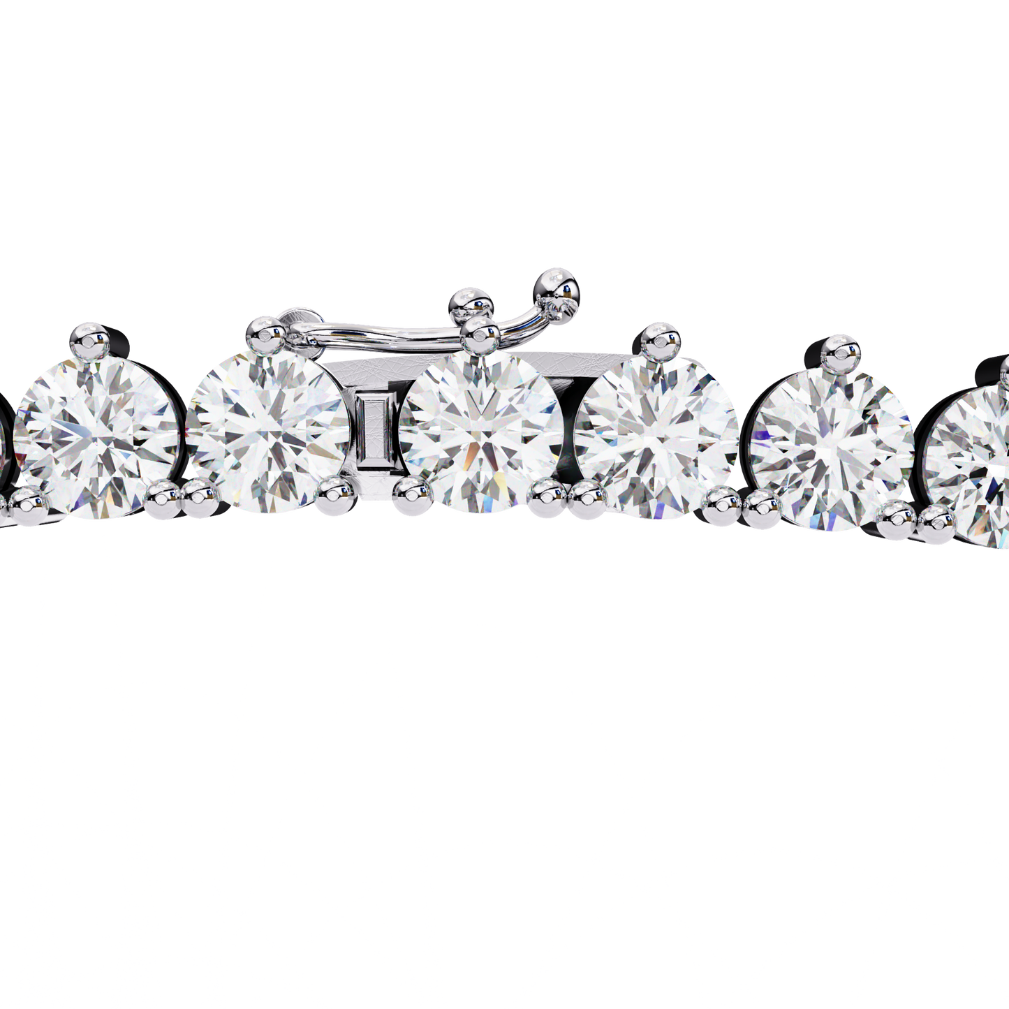 Lab Grown Diamond Necklace Round Stone (5.70ct) In 14K Gold