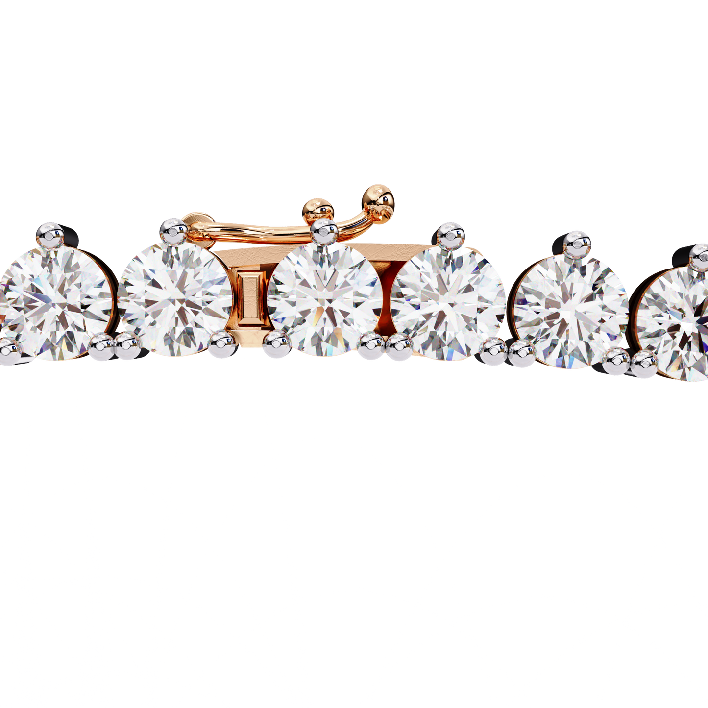 Lab Grown Diamond Necklace Round Stone (5.70ct) In 14K Gold