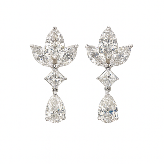 Princess & Marquise Lab-Grown Diamond Earrings