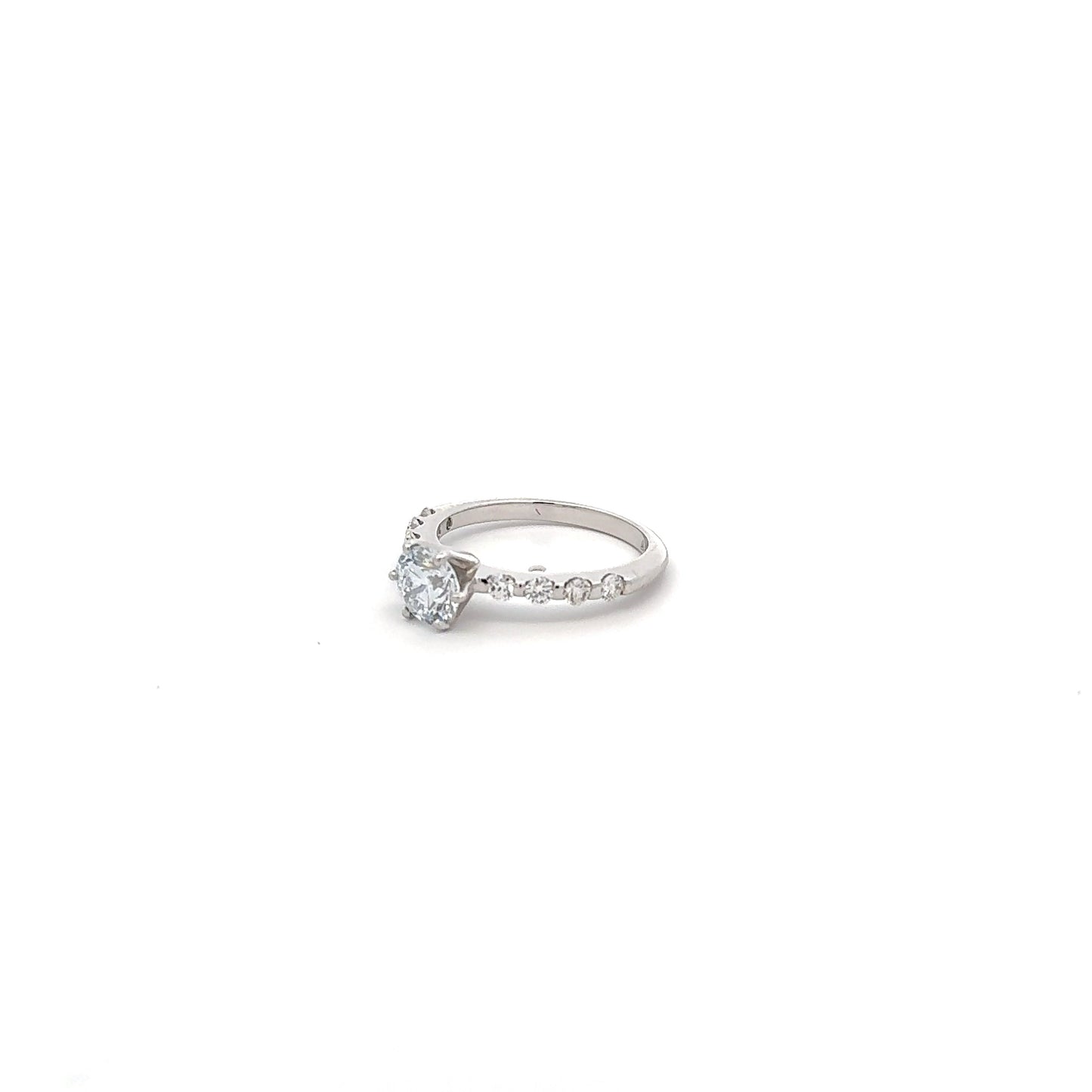 LGD Solitaire Round Brilliant Ring In 14K GOLD