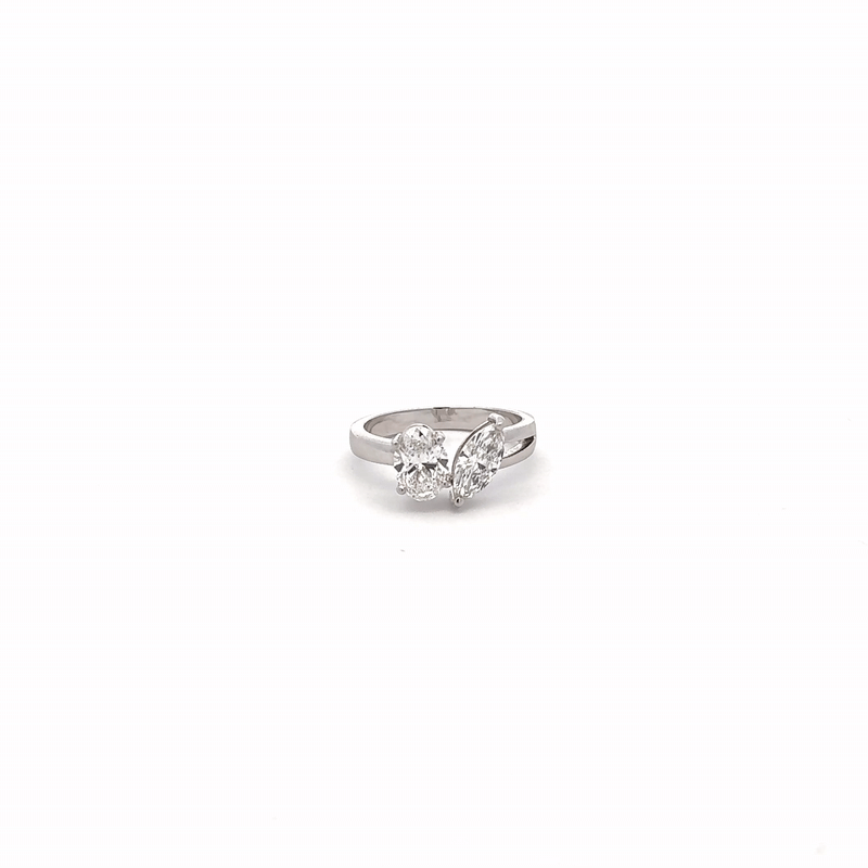 LGD Oval & Marquise Cut RING IN 14K GOLD
