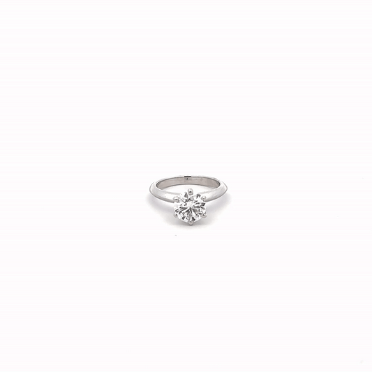 IGI Certified LGD Solitaire Round Briiliant Ring In 14K GOLD