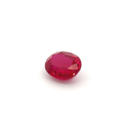 Fine 6.73 Ct Oval Synthetic Ruby for Jewelry