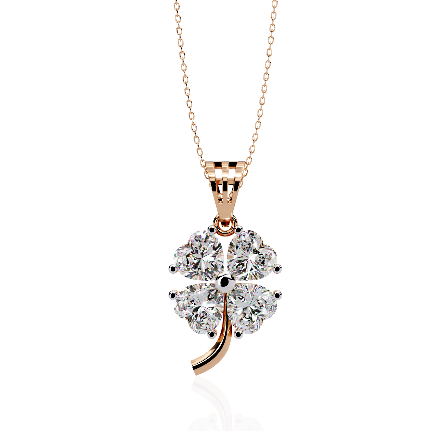 LGD Pendant Heart Stone (0.61ct) In 14K Gold Without Chain