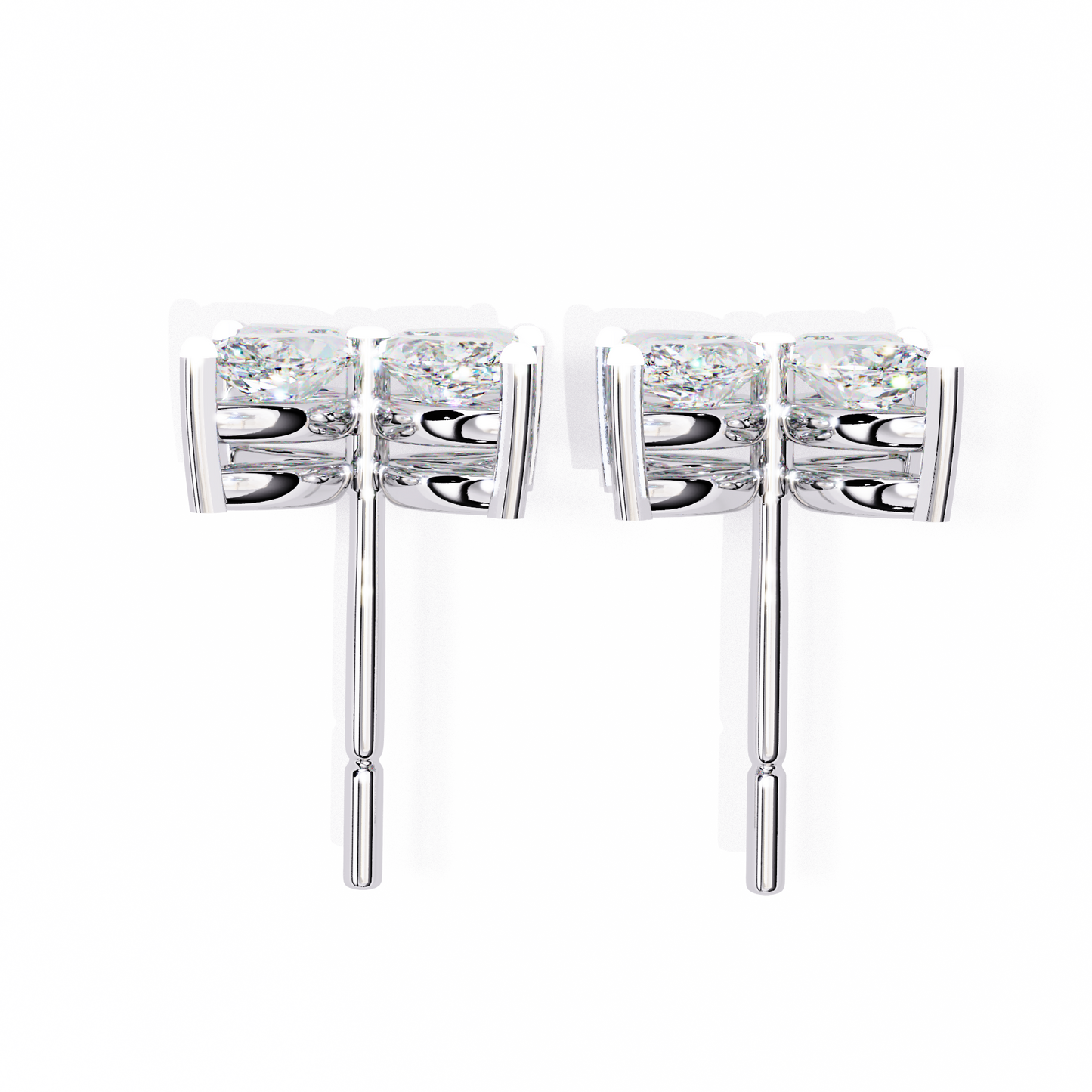 LGD  Ear Studs Marquise Stone (0.88ct Pair) In 14K Gold