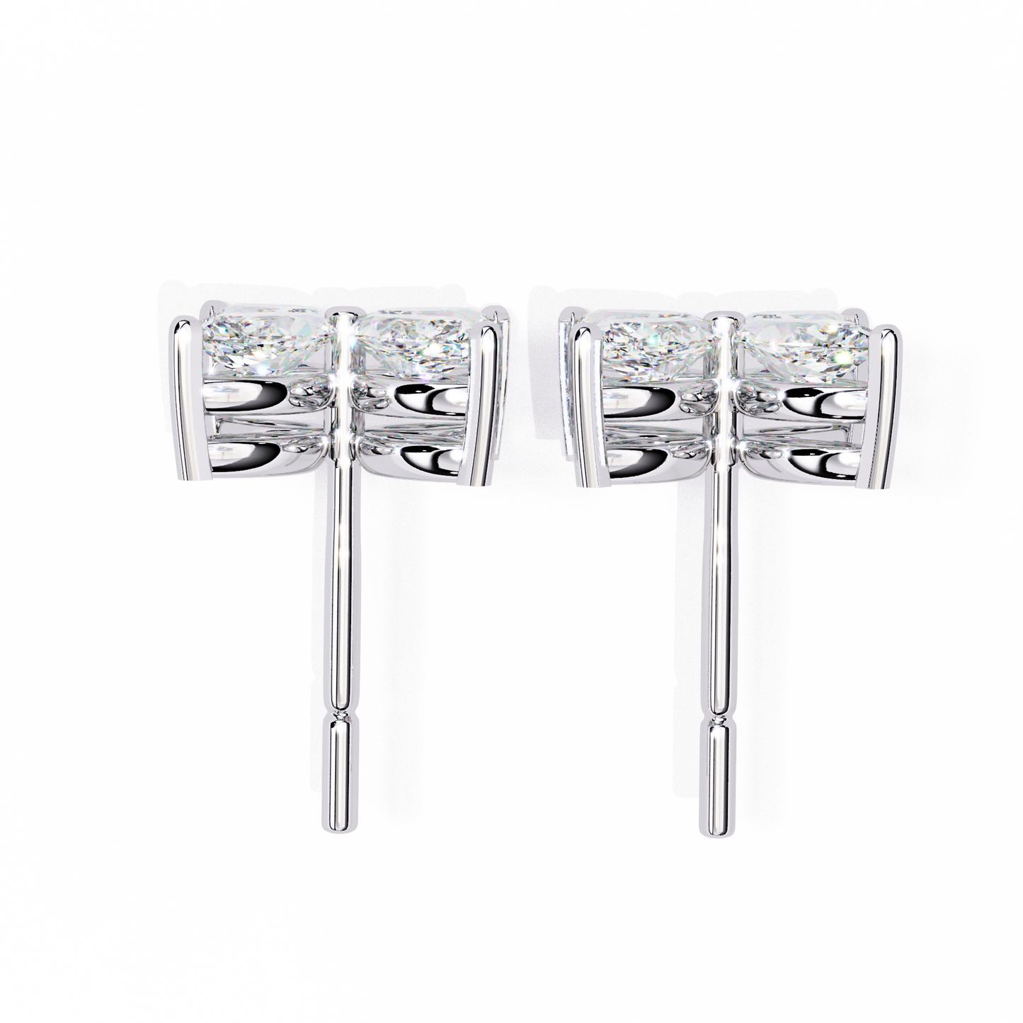 LGD  Ear Studs Marquise Stone (0.88ct Pair) In 14K Gold
