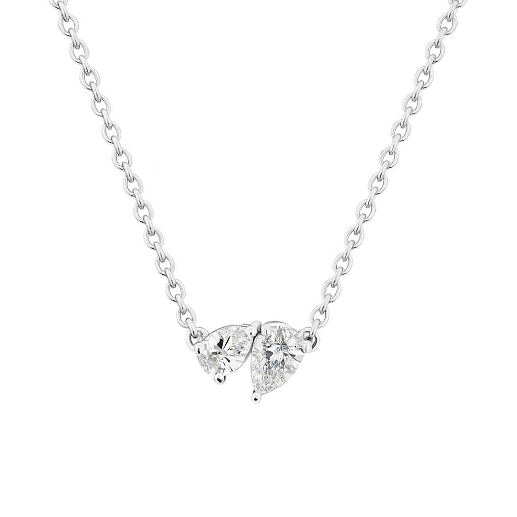 Twin Pear Lab-Grown Diamond Pendant