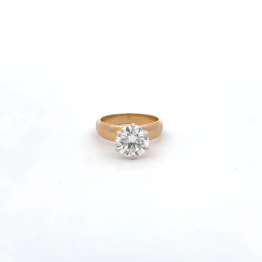 3 Carat Lab Grown Diamonds Round Solitaire Rings