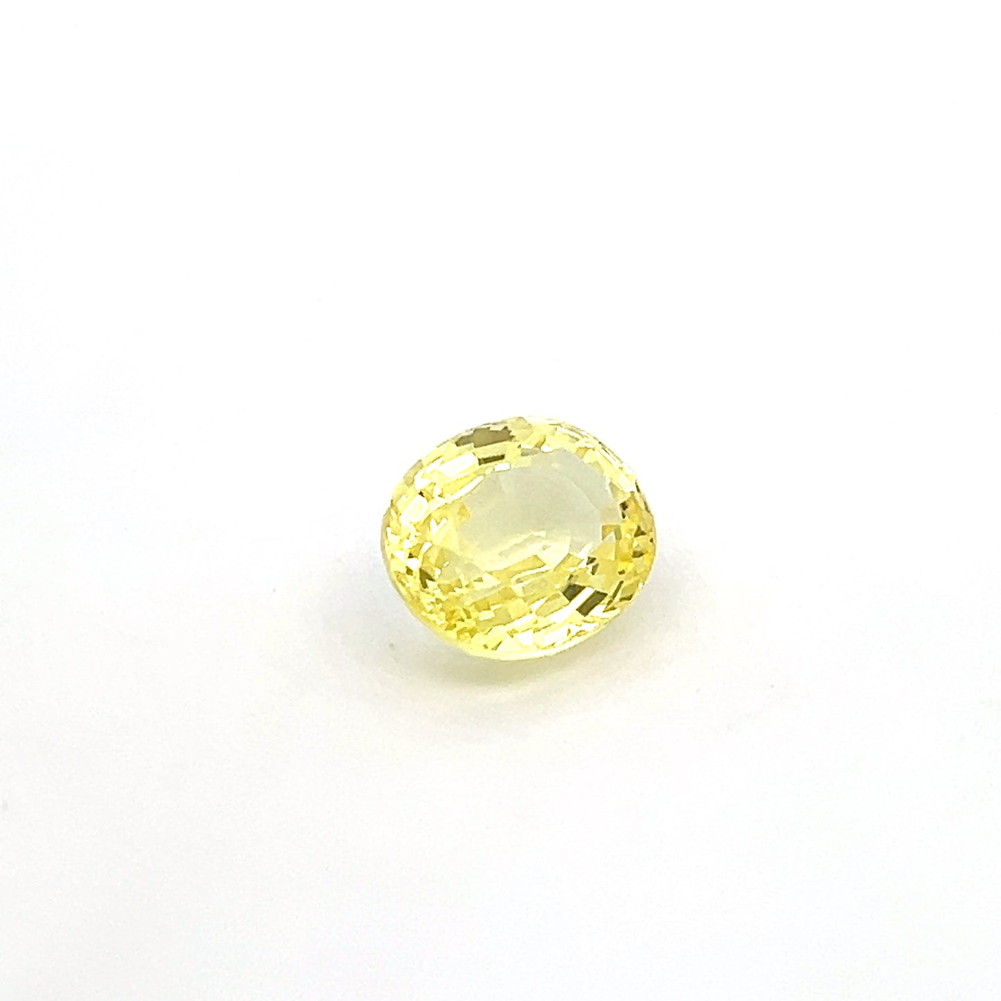 oval yellow sapphire 5.75ct