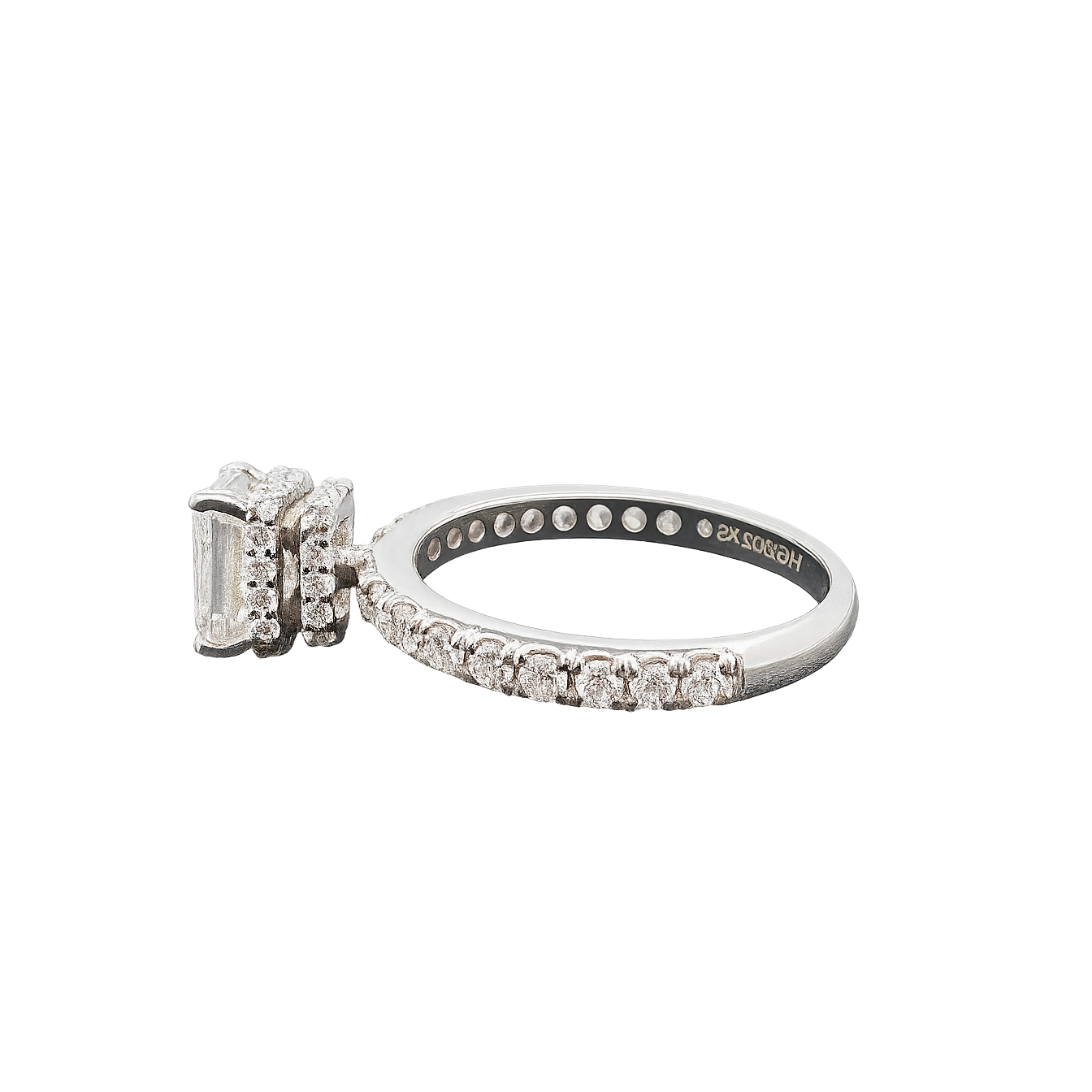 Lab Grown Solitaire Raddiant Cut Diamond Ring In 14K GOLD