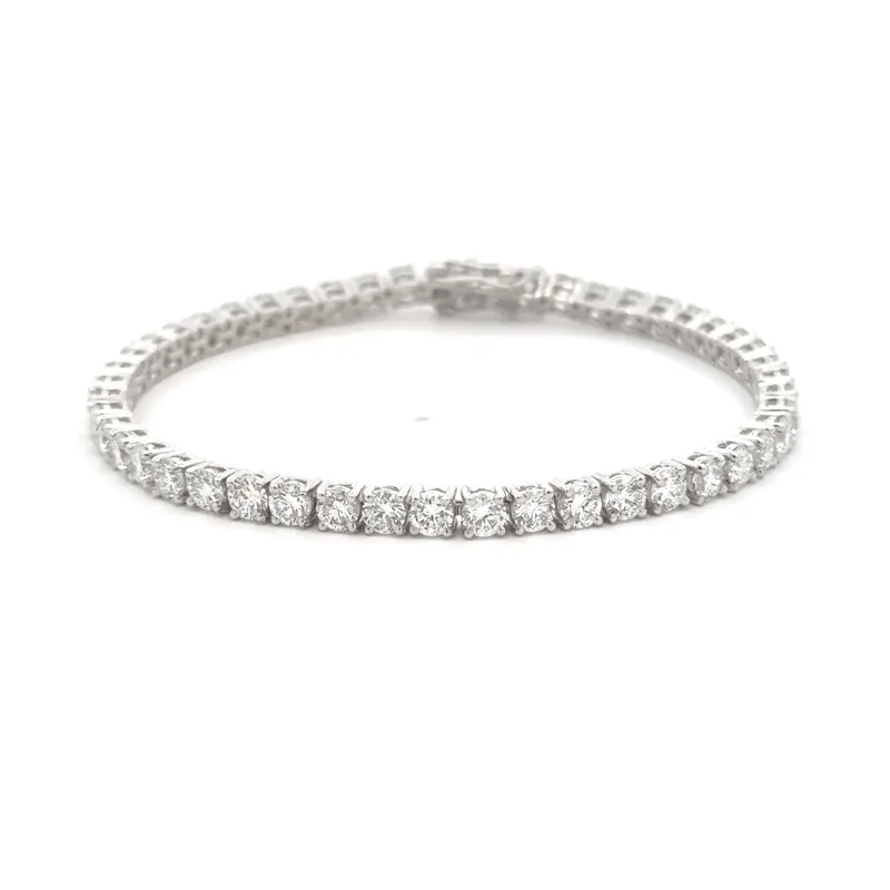 Diamos Timeless Round Brilliant Diamond Tennis Bracelet