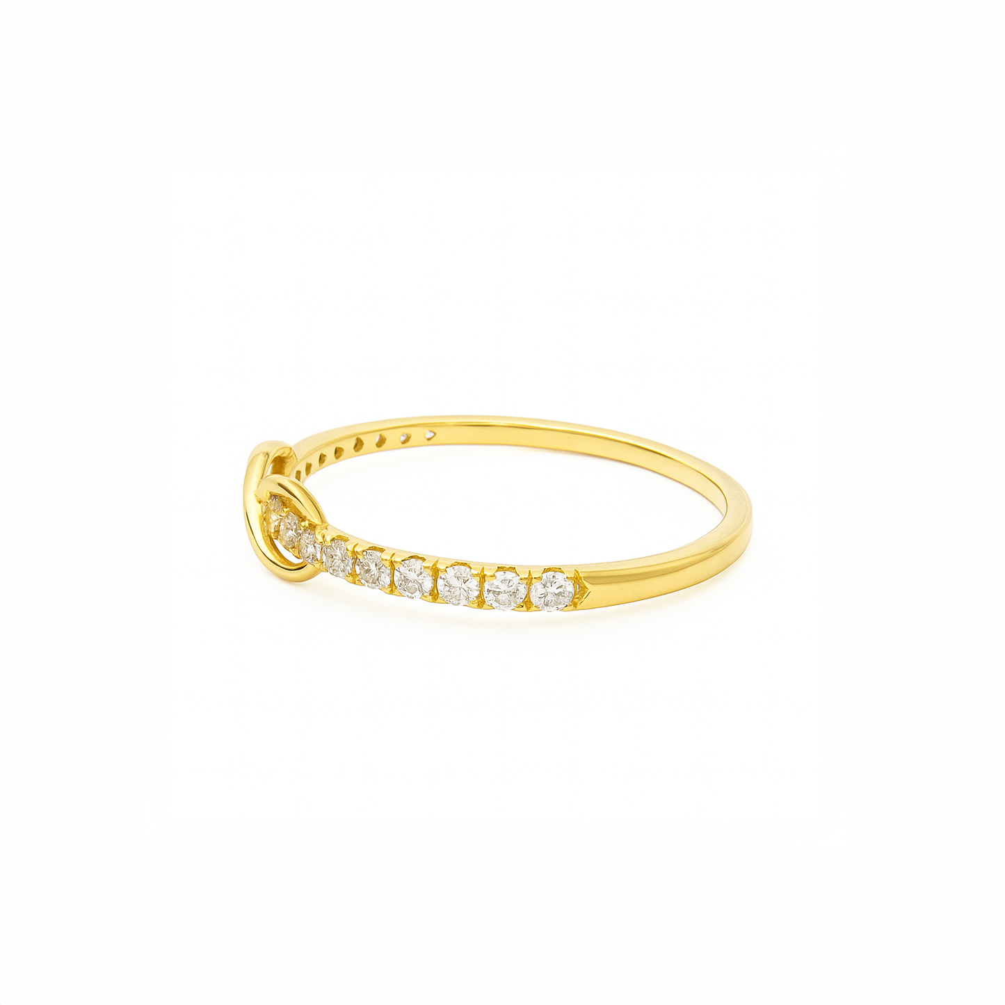 lab diamond infinity design ring right visual