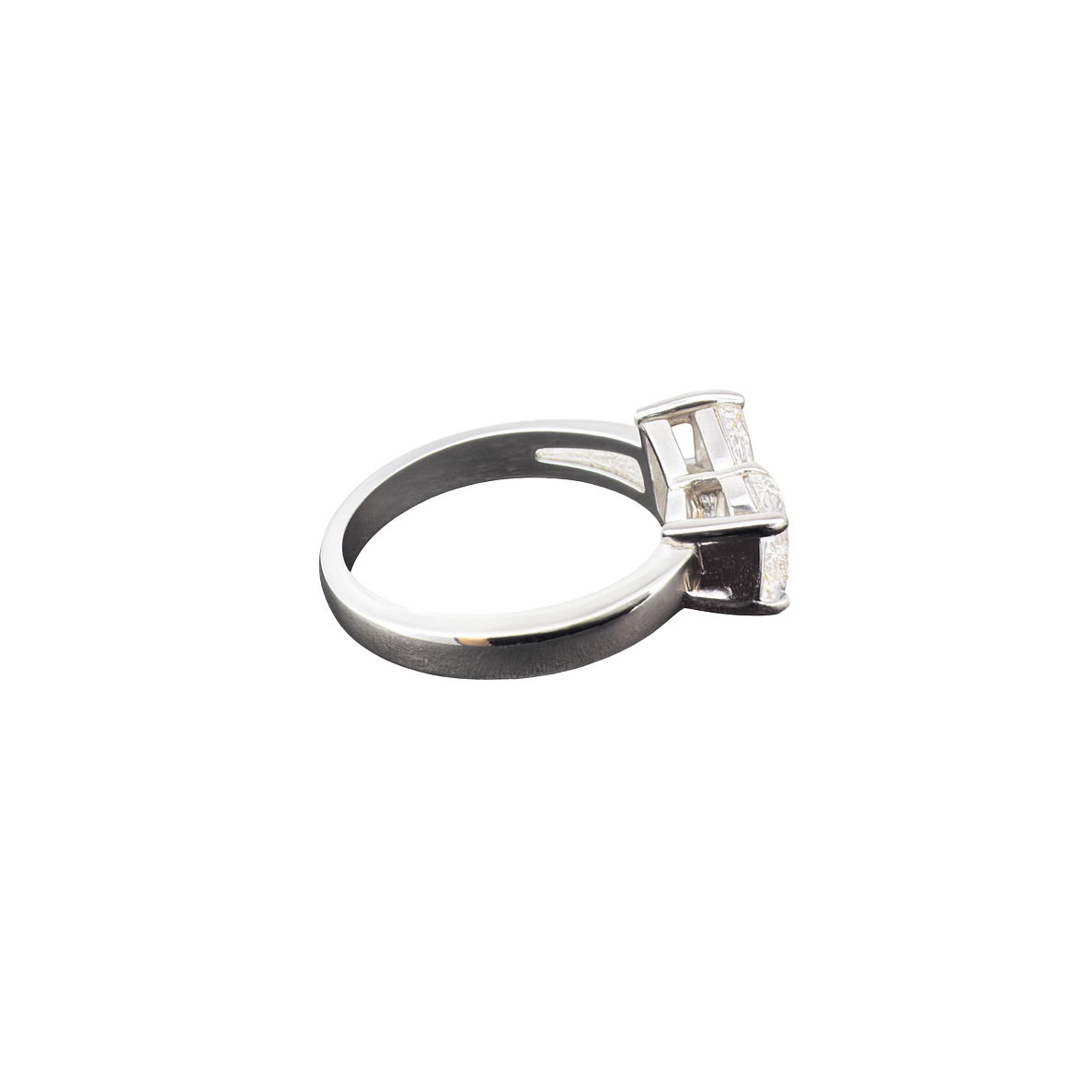 lab grown oval and marquise diamond ring left