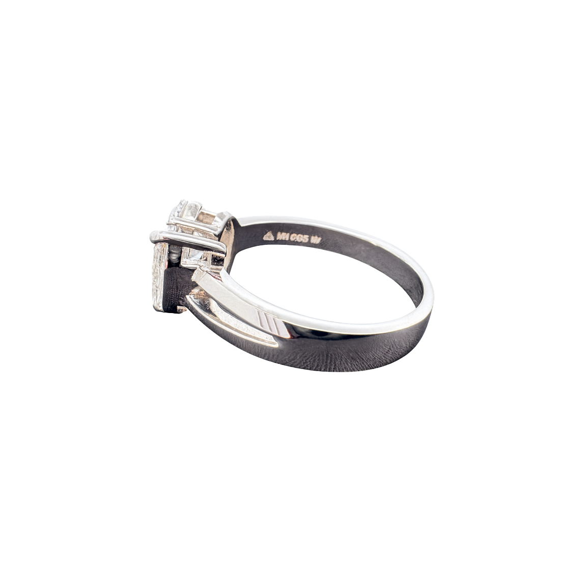 lab grown oval and marquise diamond ring right