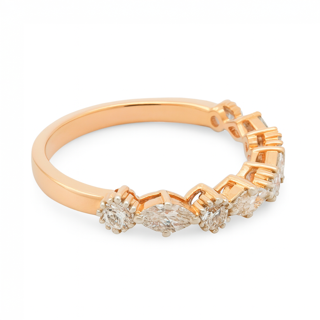 multiShape lab diamond ring left