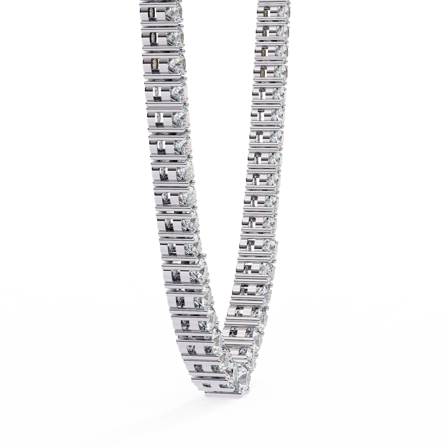 Lab Grown Diamond Round Necklace Stone (17.53ct) In 14K Gold