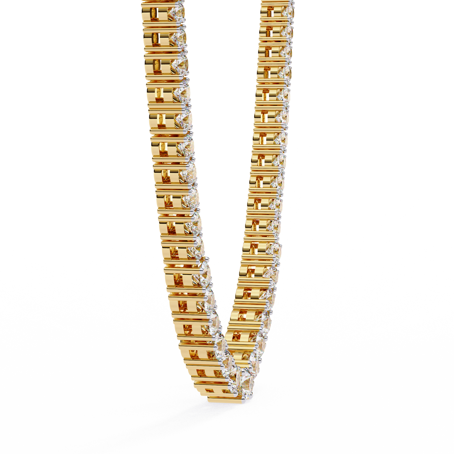 Lab Grown Diamond Round Necklace Stone (17.53ct) In 14K Gold