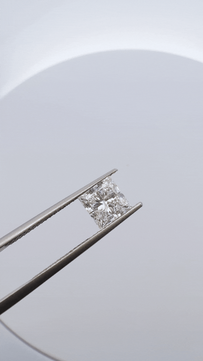 1.70ct - 1.75ct Princess Lab Grown Diamond IGI Certified - E Color, VS 1 Clarity