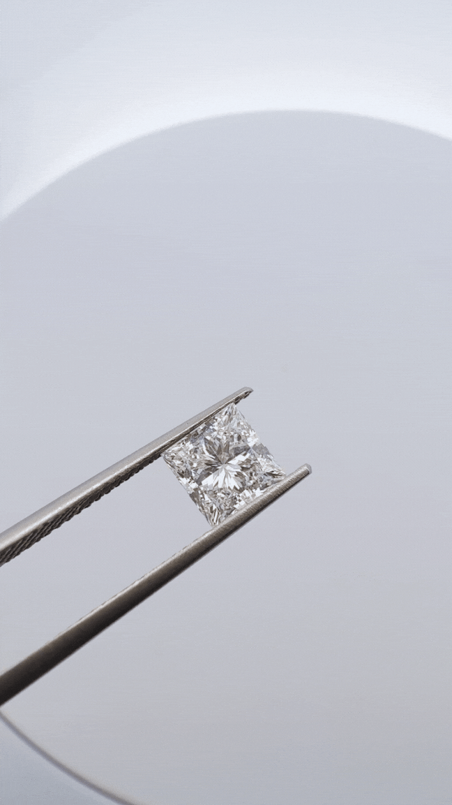 1.95ct - 2.00ct Princess Lab Grown Diamond IGI Certified - E Color, VS 1 Clarity