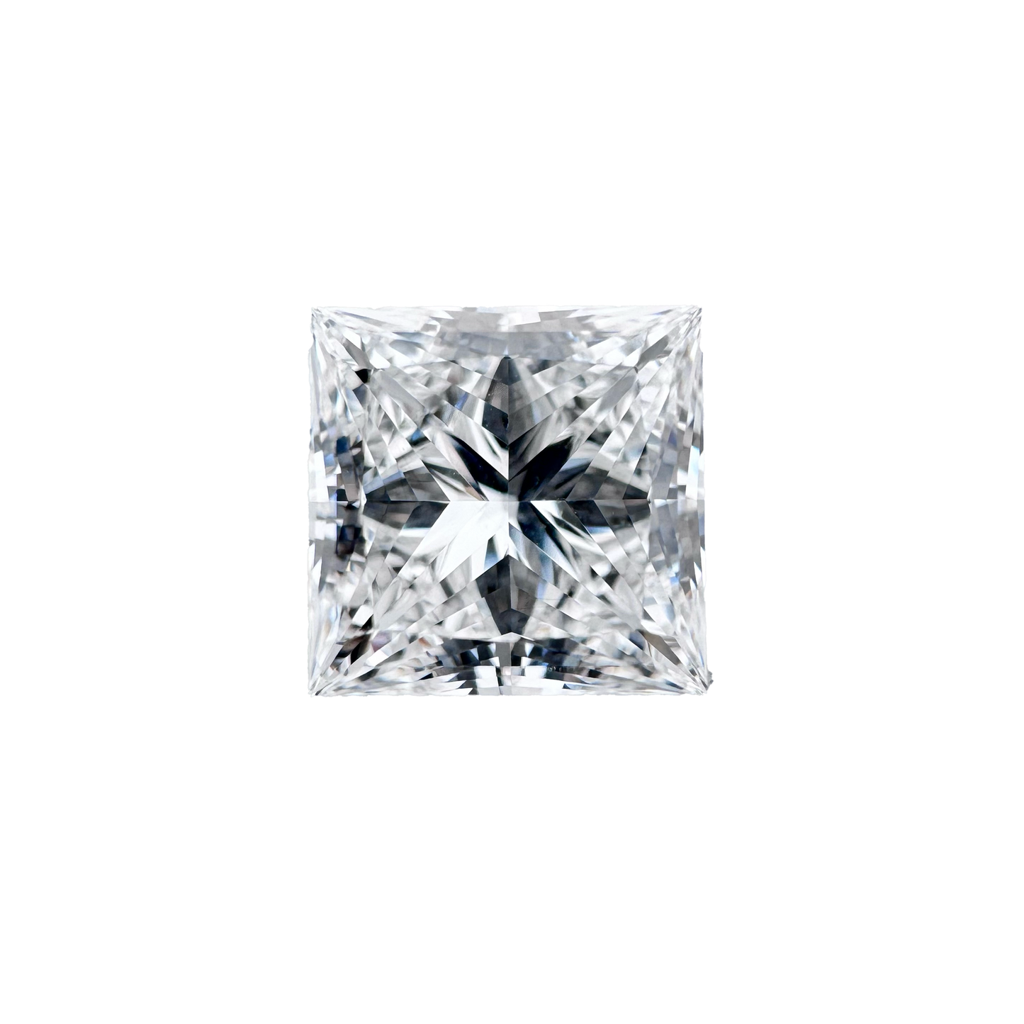 IGI Certified 3.70ct - 3.75ct Princess Lab Grown Diamond - E Color, VS 1 Clarity