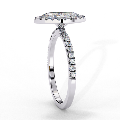 LGD Ring Marquise Stone (1.16ct) In 14K Gold  #LGD-Mq-CD005