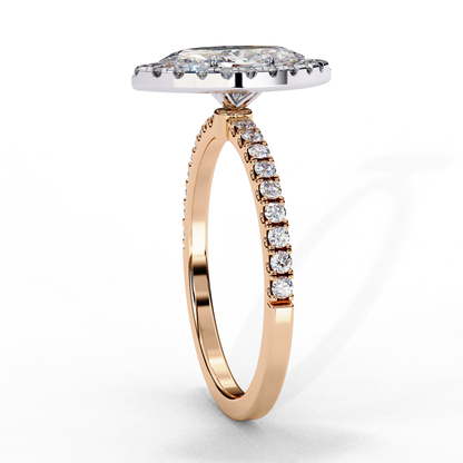LGD Ring Marquise Stone (1.16ct) In 14K Gold  #LGD-Mq-CD005