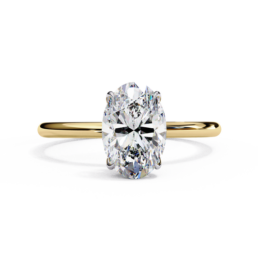 LGD Solitaire Ring Oval Stone (1.27ct) In 14K Gold       #LGD-OV-CD056