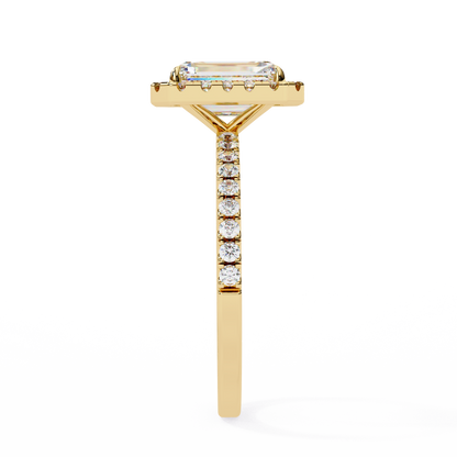 LGD Solitaire Ring Emerald Stone (2.08ct) In 14K Gold