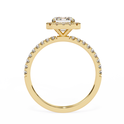 LGD Solitaire Ring Emerald Stone (2.08ct) In 14K Gold