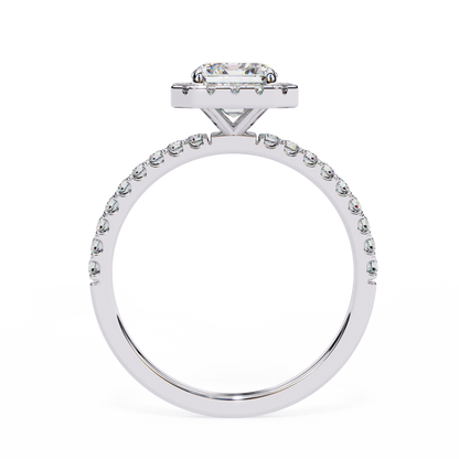LGD Solitaire Ring Emerald Stone (2.08ct) In 14K Gold