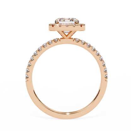 LGD Solitaire Ring Emerald Stone (2.08ct) In 14K Gold