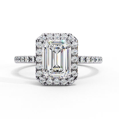 LGD Solitaire Ring Emerald Stone (2.08ct) In 14K Gold
