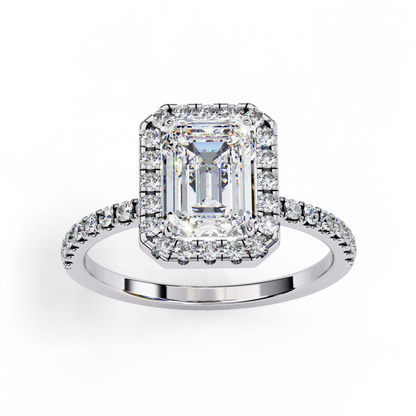 LGD Solitaire Ring Emerald Stone (2.08ct) In 14K Gold