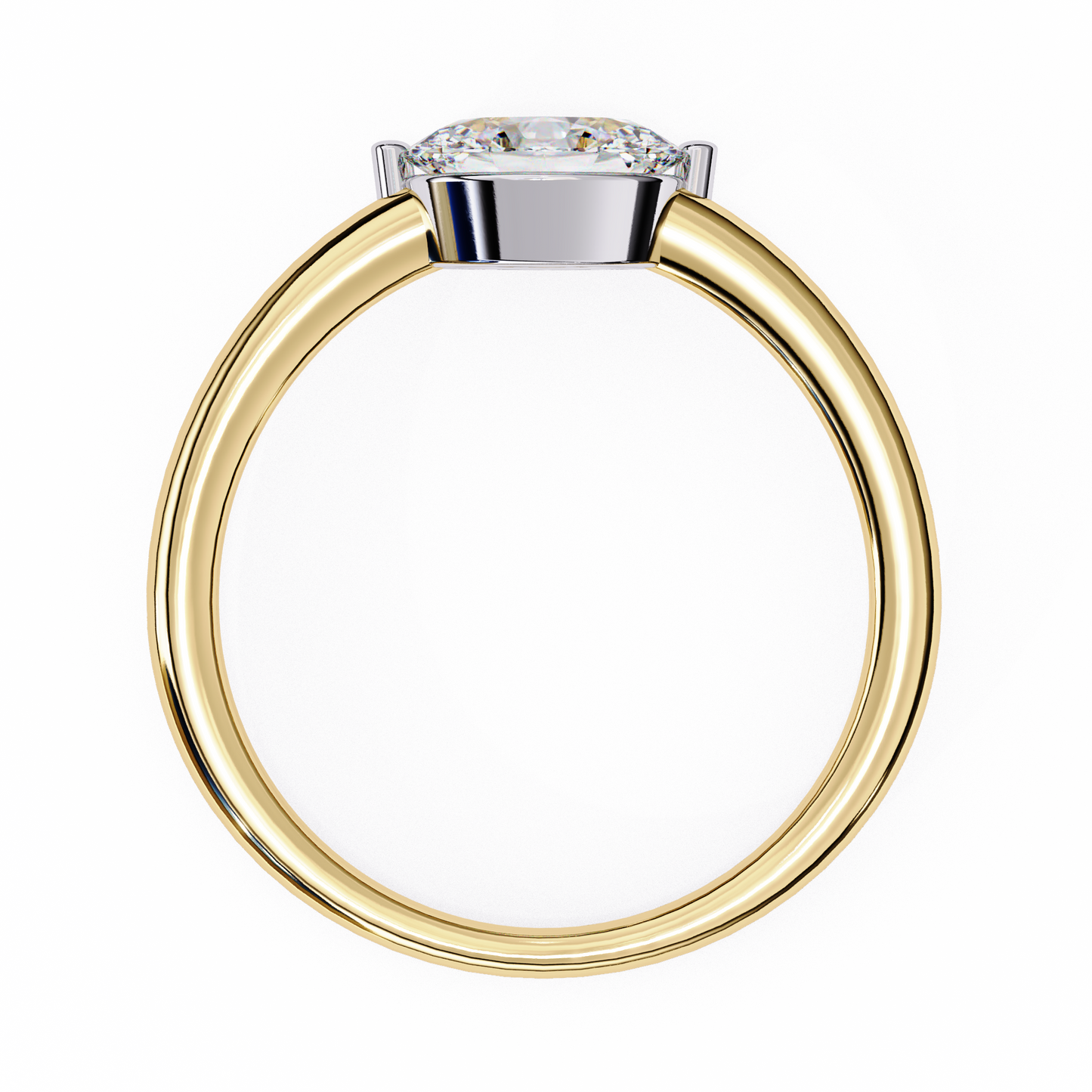 LGD  Ring Oval Stone (0.86ct) In 14K Gold   #LGD-OV-CD142