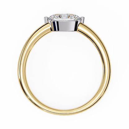 LGD  Ring Oval Stone (0.86ct) In 14K Gold   #LGD-OV-CD142