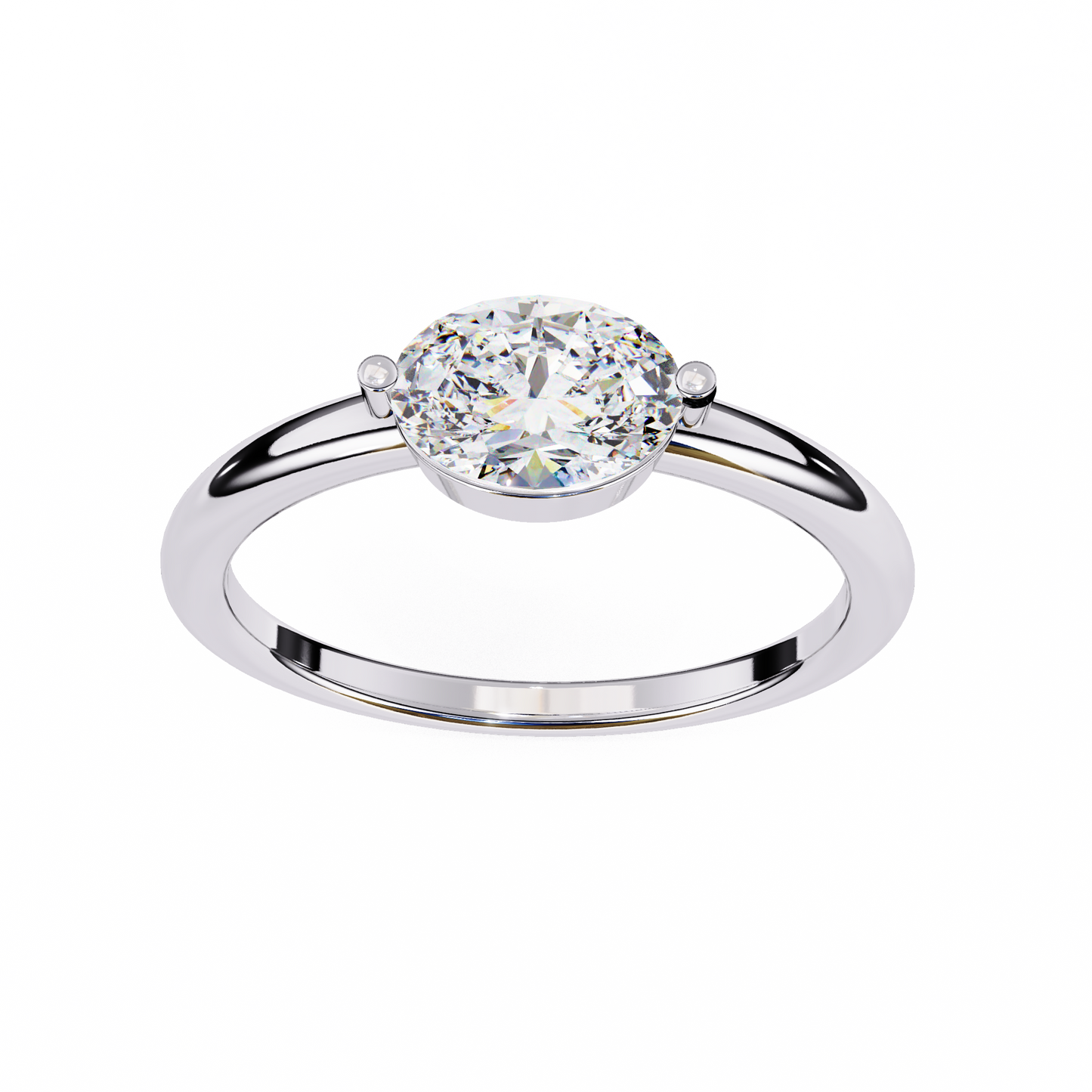 LGD  Ring Oval Stone (0.86ct) In 14K Gold   #LGD-OV-CD142