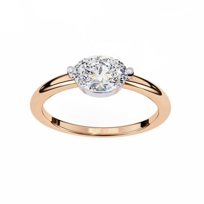 LGD  Ring Oval Stone (0.86ct) In 14K Gold   #LGD-OV-CD142