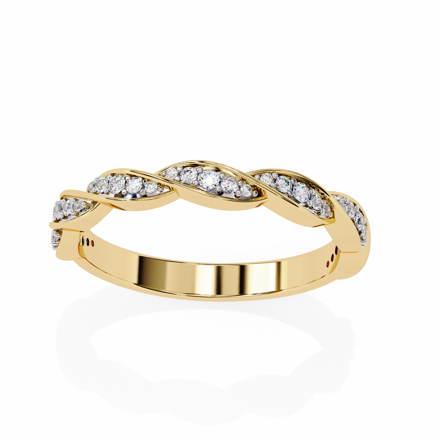 LGD Ring Round Stone (0.36ct) In 14K Gold    #LGD-RD-CD167