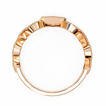 LGD Solitaire Ring Round Stone (0.334ct) In 14K Gold     #LGD-RD-CD174