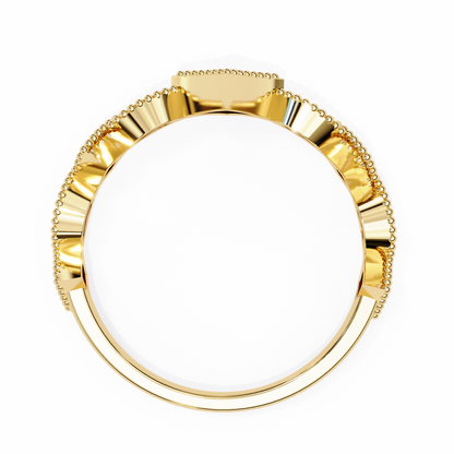 LGD Solitaire Ring Round Stone (0.334ct) In 14K Gold     #LGD-RD-CD174