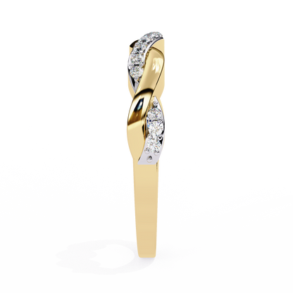 LGD Solitaire Ring Round Stone (0.19ct) In 14K Gold     #LGD-RD-CD177