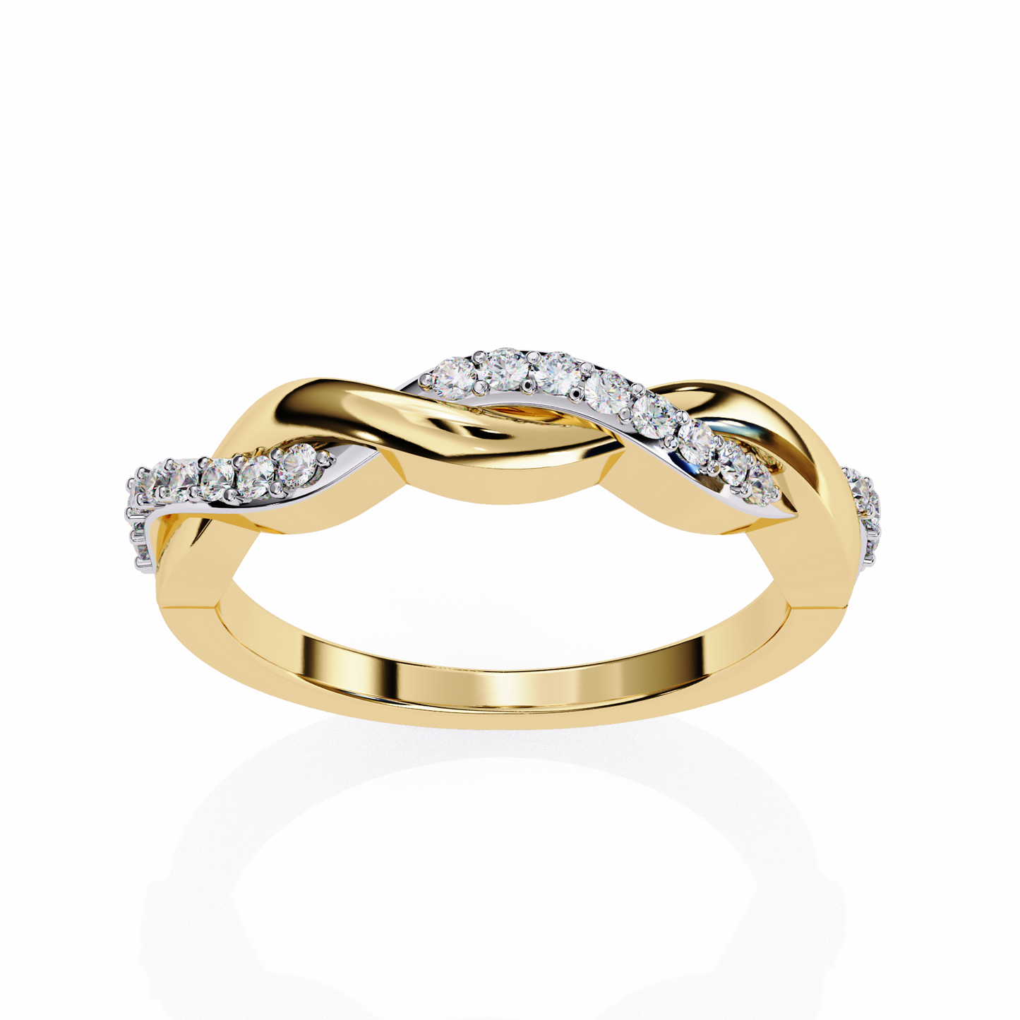 LGD Solitaire Ring Round Stone (0.19ct) In 14K Gold     #LGD-RD-CD177