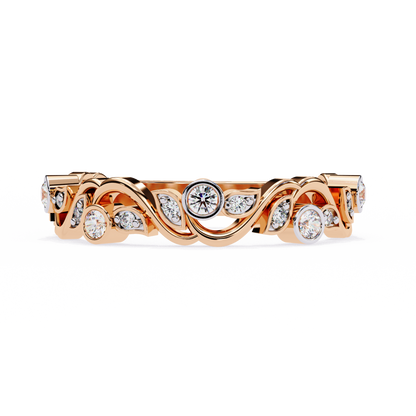 LGD Ring Round  Stone (0.17ct) In 14K Gold      #LGD-RD-CD181