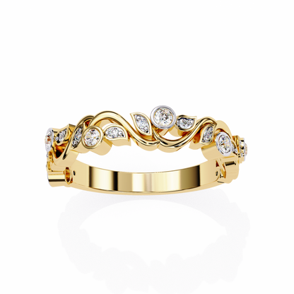 LGD Ring Round  Stone (0.17ct) In 14K Gold      #LGD-RD-CD181