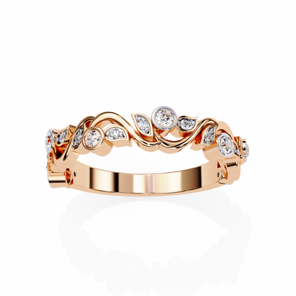 LGD Ring Round  Stone (0.17ct) In 14K Gold      #LGD-RD-CD181