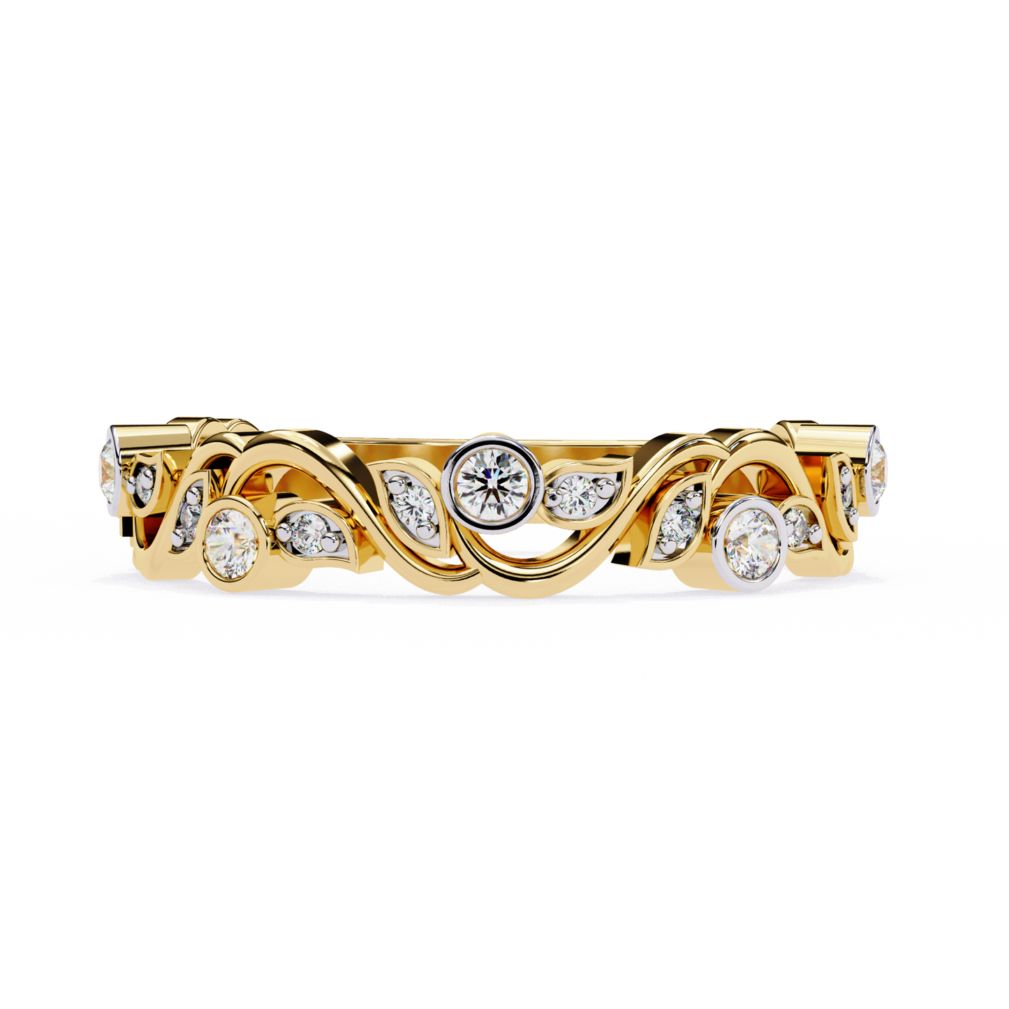 LGD Ring Round  Stone (0.17ct) In 14K Gold      #LGD-RD-CD181