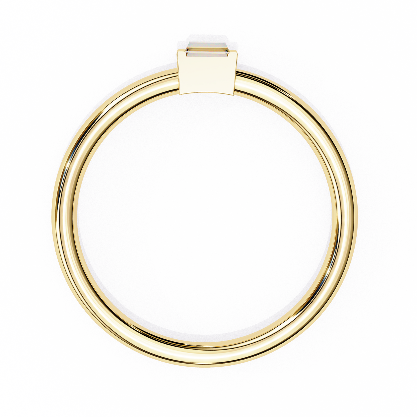 LGD  Ring Baguette Stone (0.11ct) In 14K Gold    #LGD-BE-CD183